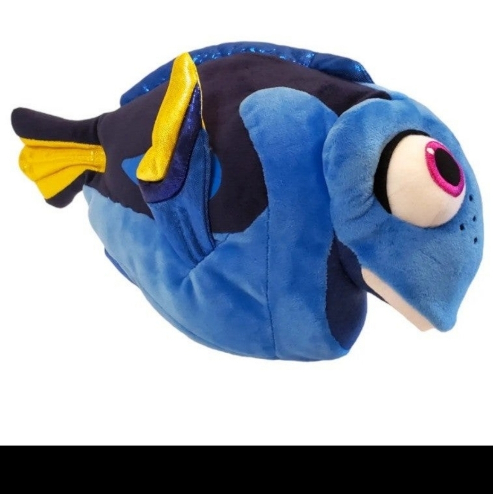 Ty Sparkle Disney Dory 13" blue yellow Plush Stuffed Animal Nemo Blue Fish - Picture 3 of 8